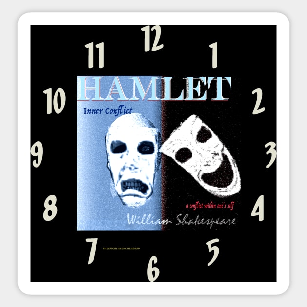 Hamlet Inner Clock Sticker by KayeDreamsART